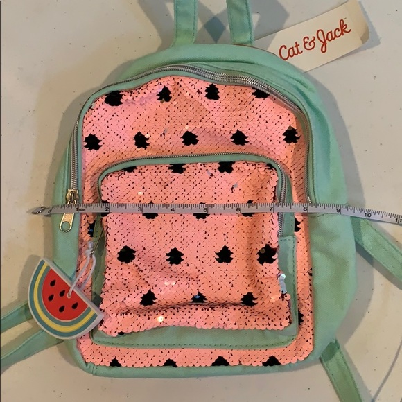 Cat & Jack Watermelon Flip Sequin Backpack - Picture 6 of 6